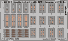 Seatbelts Luftwaffe WWII bombers STEEL 1/72 