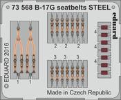 B-17G seatbelts STEEL 1/72 1/72 