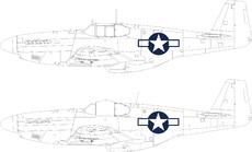 P-51B/C US výsostné znaky 1/48 