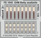 G4M Betty seatbelts STEEL 1/48 