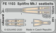 Spitfire Mk.I seatbelts STEEL 1/48 