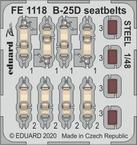 B-25D seatbelts STEEL 1/48 