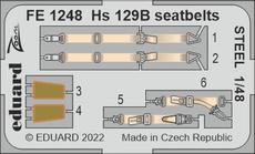Hs 129B seatbelts STEEL 1/48 