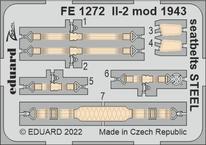 Il-2 mod. 1943 upínací pásy OCEL 1/48 