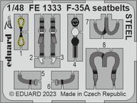 F-35A upínací pásy OCEL 1/48 