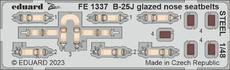 B-25J glazed nose seatbelts STEEL 1/48 