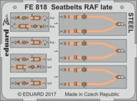 Upínací pásy RAF pozdní verze OCEL 1/48 