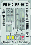 RF-101C seatbelts STEEL 1/48 