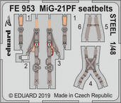 MiG-21PF seatbelts STEEL 1/48 