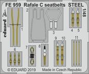 Rafale C seatbelts STEEL 1/48 