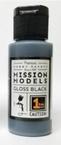 Mission Models Paint - Gloss Black Base for Chrome 30ml 