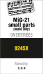 MiG-21 small parts OVERTREES 1/48 