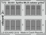 Spitfire Mk.IX radiator grilles 1/72 