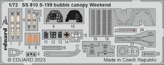 S-199 bubble canopy Weekend 1/72 