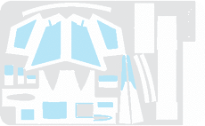 F-104 povrchové panely 1/72 