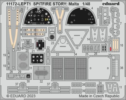 SPITFIRE STORY: Malta PE-set 1/48  - 1