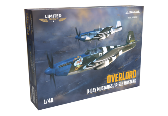OVERLORD: D-DAY MUSTANGS  / P-51B MUSTANG  DUAL COMBO 1/48  - 1
