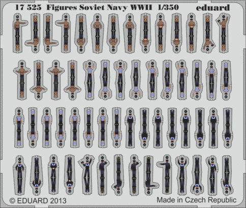 Figures Soviet Navy WWII  S.A. 3D 1/350 