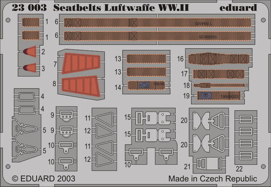 Seatbelts Luftwaffe WWII 1/24 