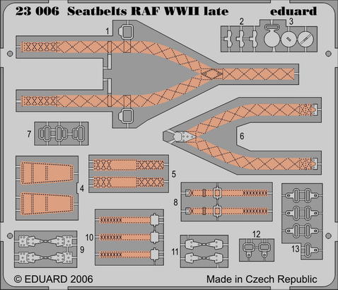Seatbelts RAF WWII late 1/24 