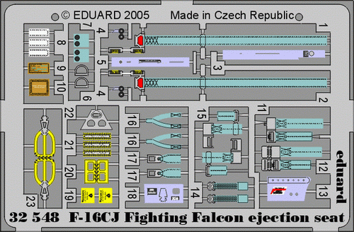F-16CJ ejection seat 1/32 
