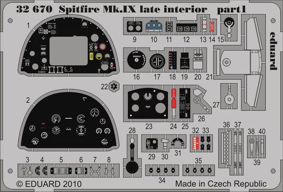 Spitfire Mk.IX late interior S.A. 1/32  - 1