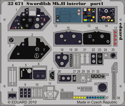 Swordfish Mk.II interior S.A. 1/32  - 1