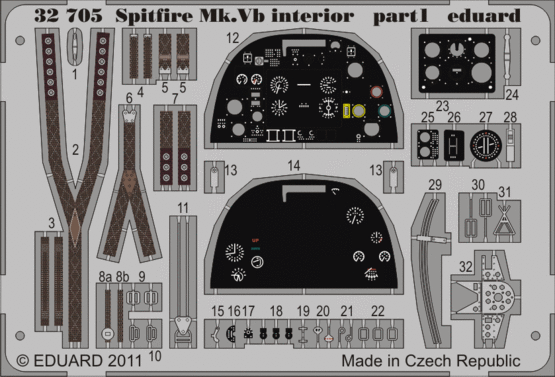Spitfire Mk.Vb interior S.A. 1/32  - 1
