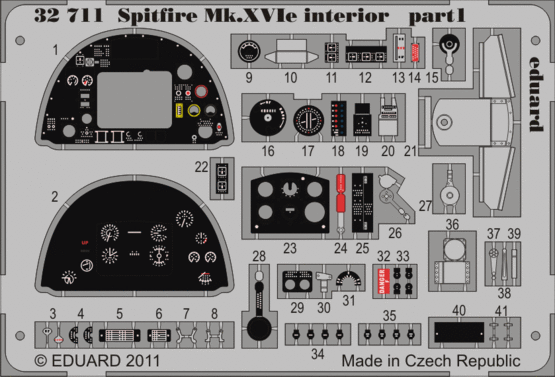 Spitfire Mk.XVIe interior S.A. 1/32  - 1