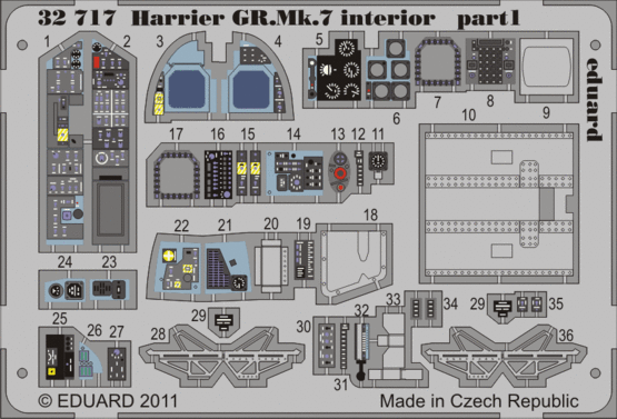 Harrier GR.Mk.7 interior S.A. 1/32  - 1