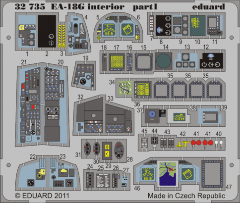 EA-18G interior S.A. 1/32  - 1