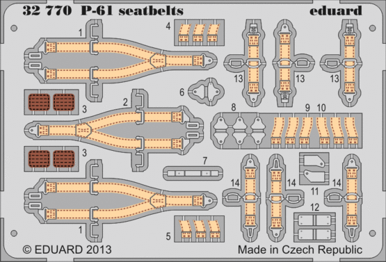 P-61 seatbelts 1/32 