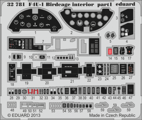 F4U-1 Birdcage interior S.A. 1/32  - 1