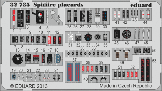 Spitfire placards 1/32 