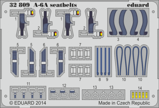 A-6A seatbelts 1/32 
