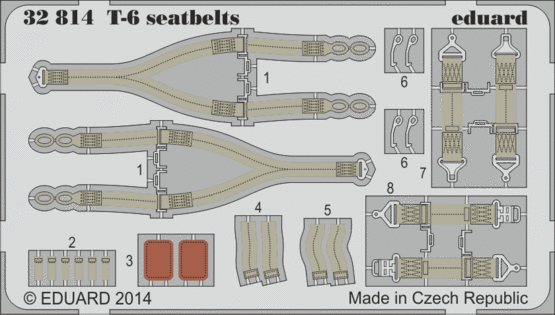 T-6 seatbelts 1/32 