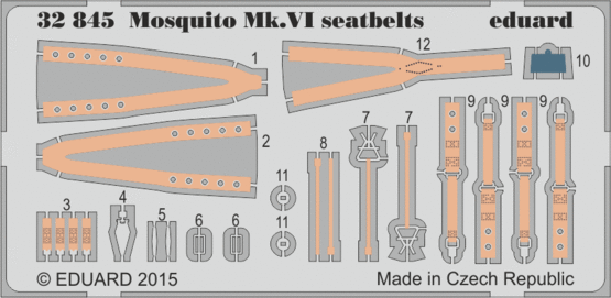 Mosquito Mk.VI seatbelts 1/32 