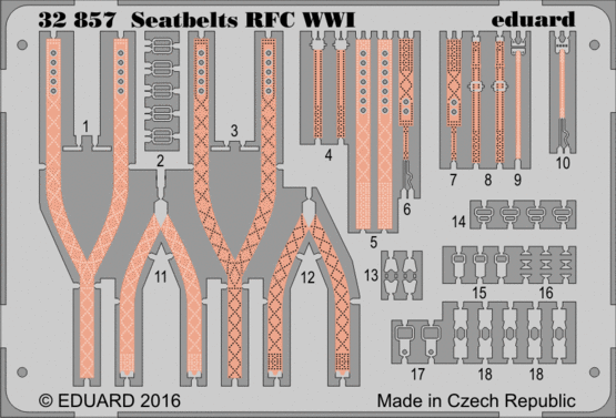 Seatbelts RFC WWI 1/32 