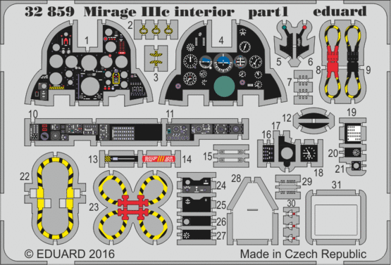 Mirage IIIc interior 1/32  - 1