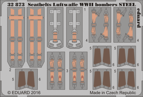 Seatbelts Luftwaffe WWII bombers STEEL 1/32 