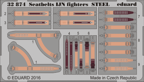 Seatbelts IJN fighters STEEL 1/32 
