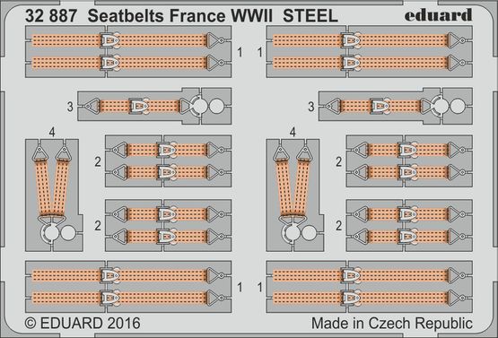 Seatbelts France WWII STEEL 1/32 