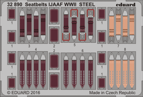 Seatbelts IJAAF WWII STEEL 1/32 