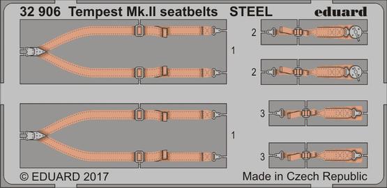 Tempest Mk.II seatbelts STEEL 1/32 