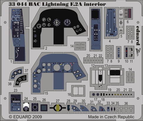 BAC Lightning F.2A interior S.A. 1/32 