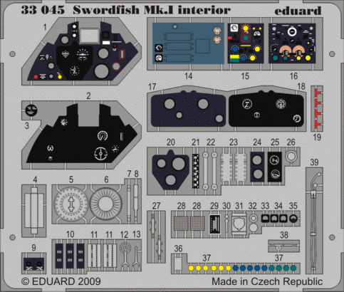 Swordfish Mk.I interior S.A. 1/32 