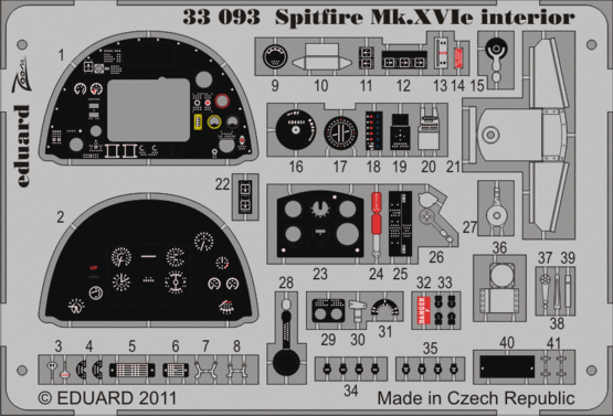 Spitfire Mk.XVIe interior S.A. 1/32 