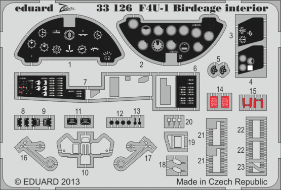 F4U-1 Birdcage interior S.A. 1/32 