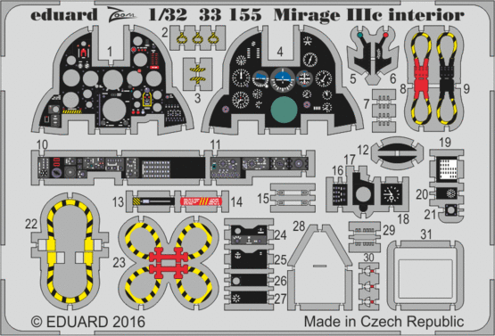 Mirage IIIc interior 1/32 