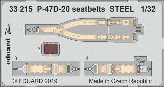 P-47D-20 seatbelts STEEL 1/32 